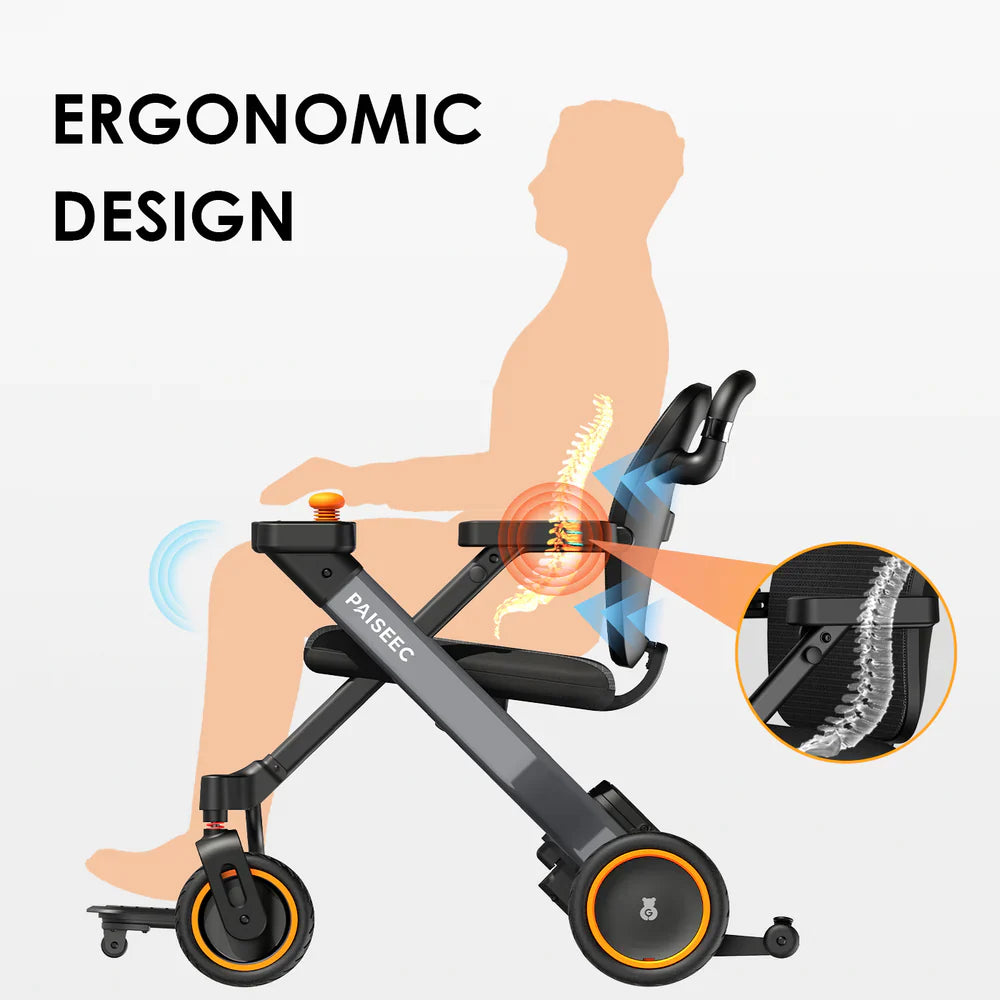 Paiseec W3 Elektrorollstuhl – ergonomisches Design für gesunde Sitzhaltung
