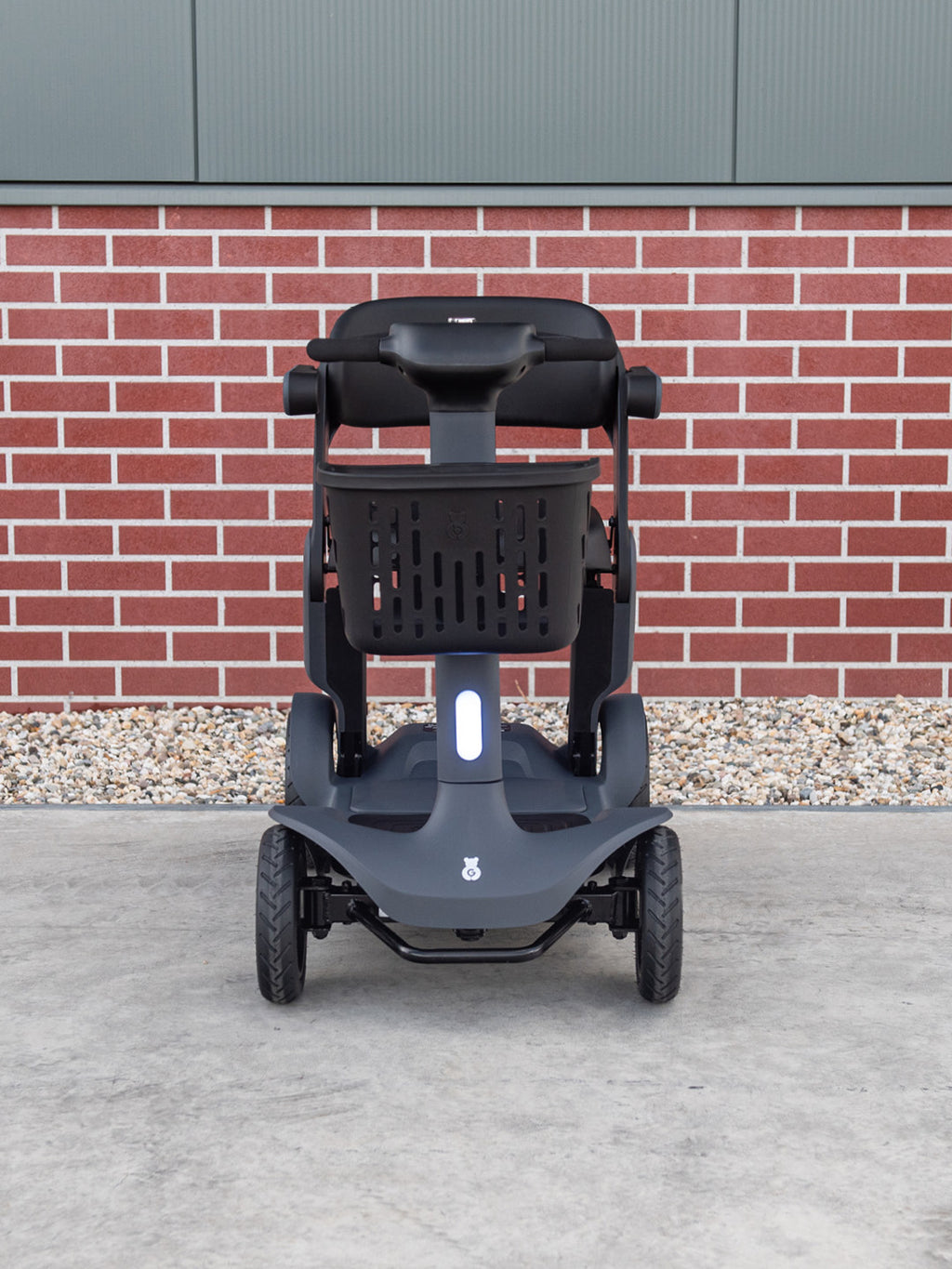 Paiseec S3 faltbarer Elektromobil Scooter grau – Vorderansicht