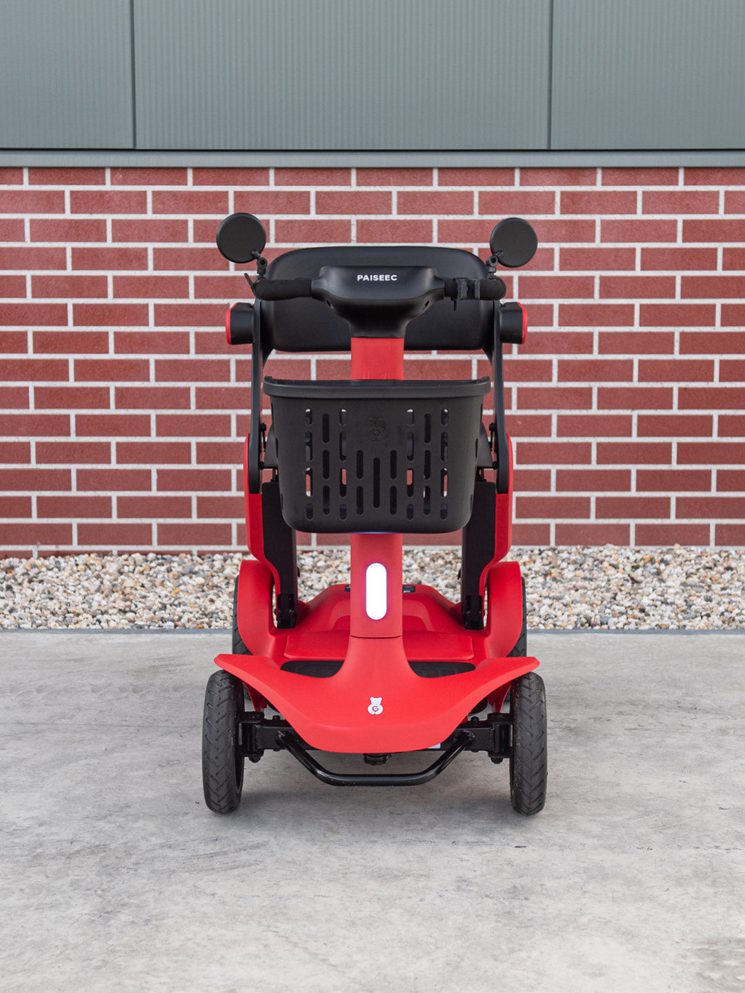 Paiseec S3 faltbarer Elektromobil Scooter rot – Vorderansicht